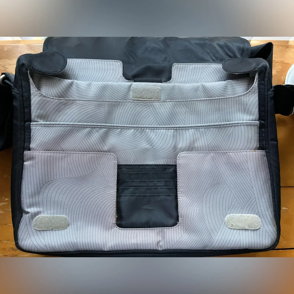 HP Black Messenger Bag with Logo